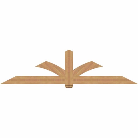 Ekena Millwork Redmond Smooth Timber Gable Bracket, Western Red Cedar, 96"W x 24"H x 5 1/2"D x 5 1/2"F, 6/12 Pitch GBW096X24X0606RED00SWR